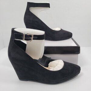 Nine West LucyLou Women's Black Wedge US Size 11M NWB